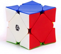QiYi X-Man Magnetic Wingy Concave Skewb anyagában színes