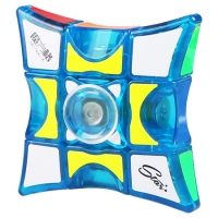 QiYi MoFangGe 1x3x3 Fidget Cube Transparent Blue